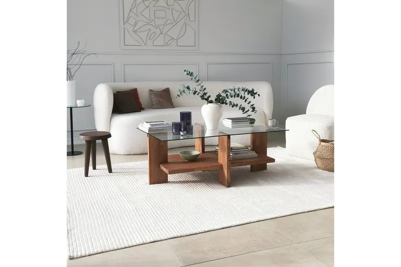 Puijas Soffbord 105x40x105 cm - Brun - Möbler - Bord & matgrupp - Soffbord