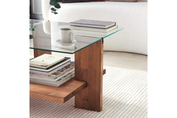 Puijas Soffbord 105x40x105 cm - Brun - Möbler - Bord & matgrupp - Soffbord