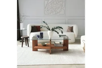 Puijas Soffbord 105x40x105 cm - Brun - Möbler - Bord & matgrupp - Soffbord