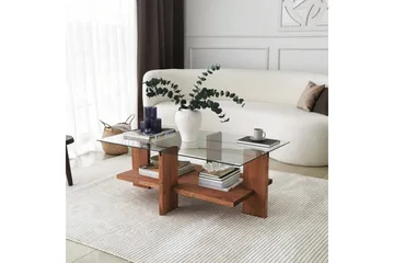 Puijas Soffbord 105x40x105 cm - Brun - Möbler - Bord & matgrupp - Soffbord