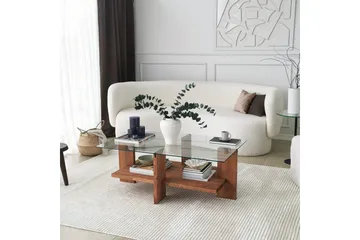 Puijas Soffbord 105x40x105 cm - Brun - Möbler - Bord & matgrupp - Soffbord