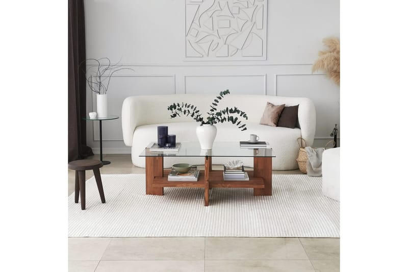 Puijas Soffbord 105x40x105 cm - Brun - Möbler - Bord & matgrupp - Soffbord