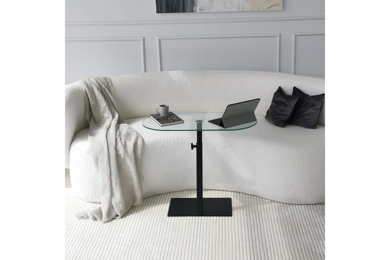 Puntoz Soffbord 70x35x70 cm Oval - Svart - Möbler - Bord & matgrupp - Soffbord