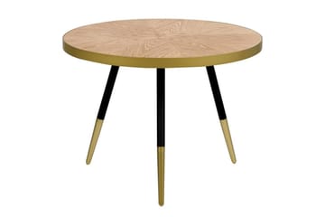 Soffbord Ramona Ljus trä/svart/guld - Ljus trä/svart/guld - Möbler - Bord & matgrupp - Soffbord