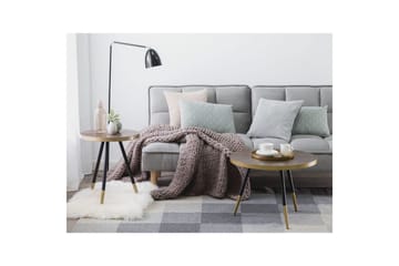 Soffbord Ramona Mörk trä/guld/svart - Mörk trä/guld/svart - Möbler - Bord & matgrupp - Soffbord