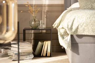 Ribbon Soffbord 90 cm med Förvaring Hylla Natur/Grå - VOX - Möbler - Bord & matgrupp - Soffbord