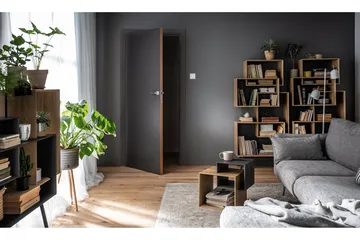 Ribbon Soffbord 90 cm med Förvaring Hylla Natur/Grå - VOX - Möbler - Bord & matgrupp - Soffbord