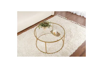 Soffbord Rikiya Guldtransparent - Guldtransparent - Möbler - Bord & matgrupp - Soffbord