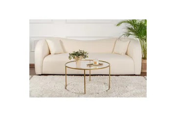 Soffbord Rikiya Guldtransparent - Guldtransparent - Möbler - Bord & matgrupp - Soffbord