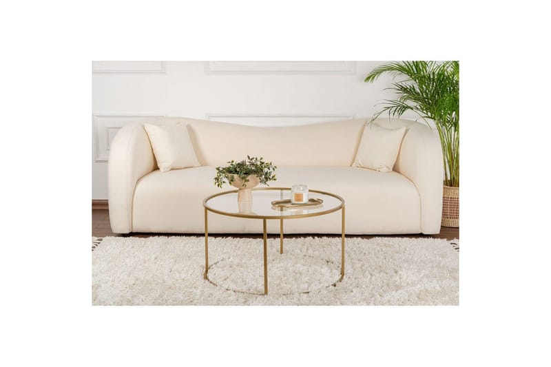 Soffbord Rikiya Guldtransparent - Guldtransparent - Möbler - Bord & matgrupp - Soffbord