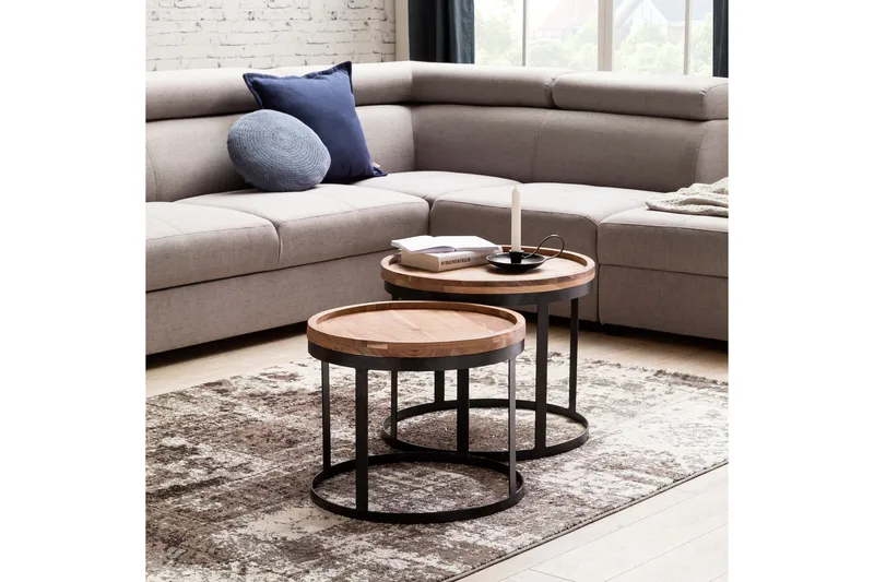 Risien Satsbord 2-pack - Trä/natur - Möbler - Bord & matgrupp - Soffbord