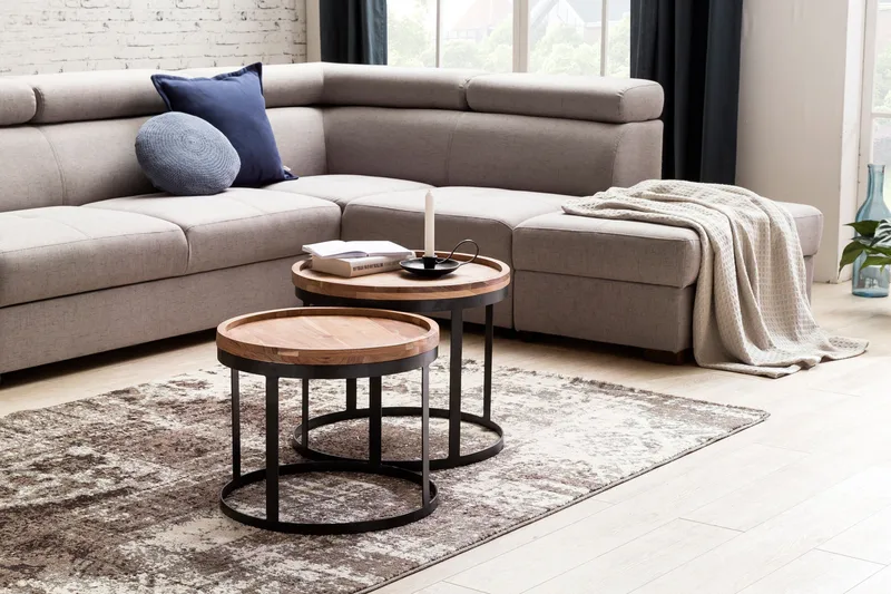 Risien Satsbord 2-pack, Trä/natur