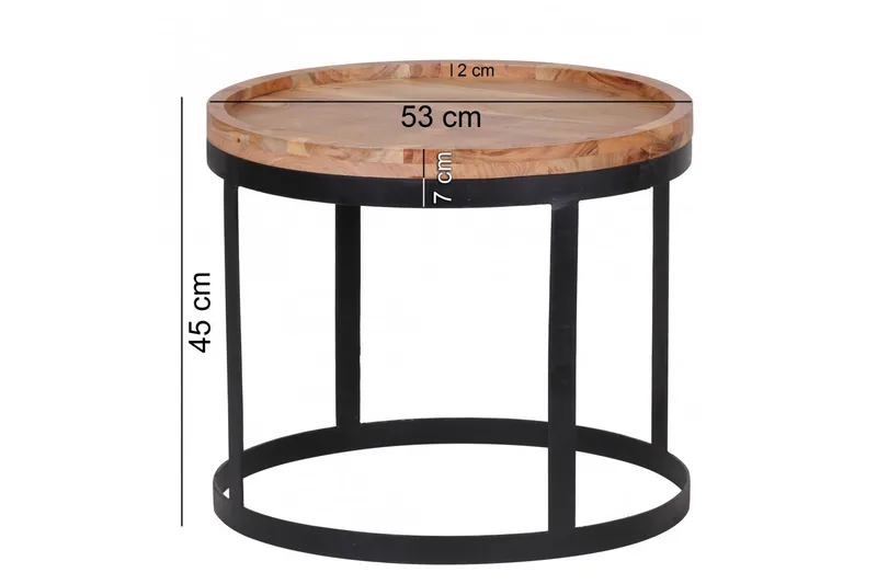 Risien Satsbord 2-pack - Trä/natur - Möbler - Bord & matgrupp - Soffbord