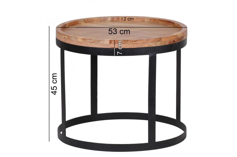 Risien Satsbord 2-pack - Trä/natur - Möbler - Bord & matgrupp - Soffbord