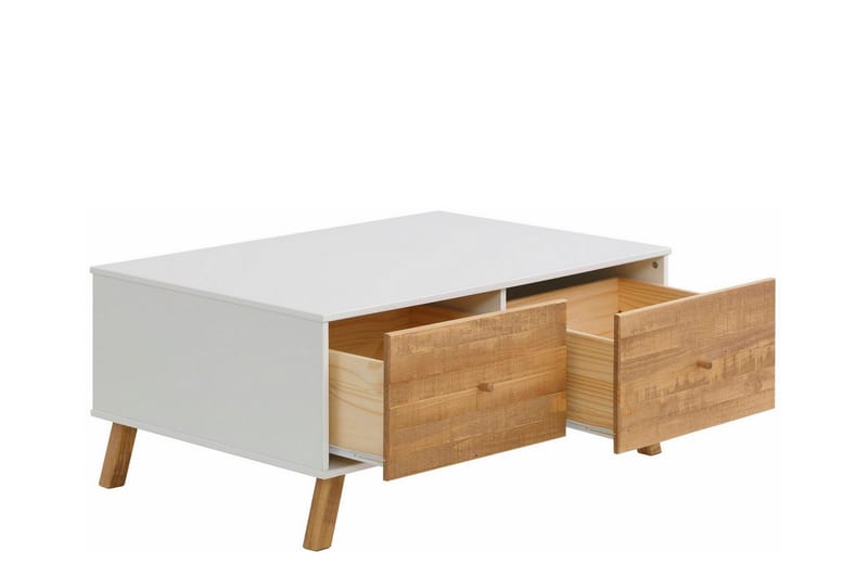 Ronith Soffbord 100 cm - Vit/Natur - Möbler - Bord & matgrupp - Soffbord