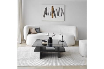 Soffbord Rubby Fyrkant Svart / Rök - Svart / Rök - Möbler - Bord & matgrupp - Soffbord