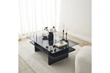 Soffbord Rubby Rektangel Svart / Rök - Svart / Rök - Möbler - Bord & matgrupp - Soffbord