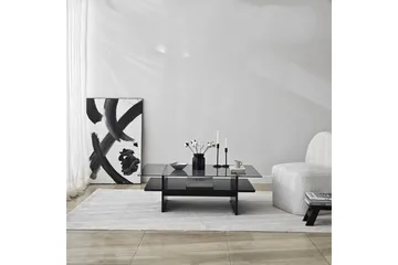 Soffbord Rubby Rektangel Svart / Rök - Svart / Rök - Möbler - Bord & matgrupp - Soffbord