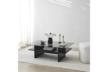 Soffbord Rubby Rektangel Svart / Rök - Svart / Rök - Möbler - Bord & matgrupp - Soffbord