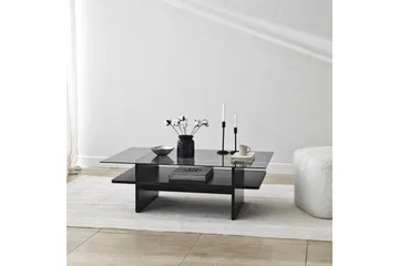 Soffbord Rubby Rektangel Svart / Rök - Svart / Rök - Möbler - Bord & matgrupp - Soffbord