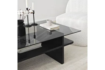 Soffbord Rubby Rektangel Svart / Rök - Svart / Rök - Möbler - Bord & matgrupp - Soffbord