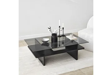 Soffbord Rubby Rektangel Svart / Rök - Svart / Rök - Möbler - Bord & matgrupp - Soffbord