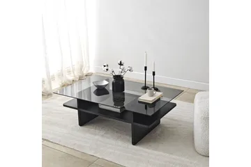 Soffbord Rubby Rektangel Svart / Rök - Svart / Rök - Möbler - Bord & matgrupp - Soffbord