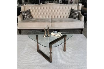 Sabani Soffbord 96 cm Trekantig - Valnötsbrun - Möbler - Bord & matgrupp - Soffbord