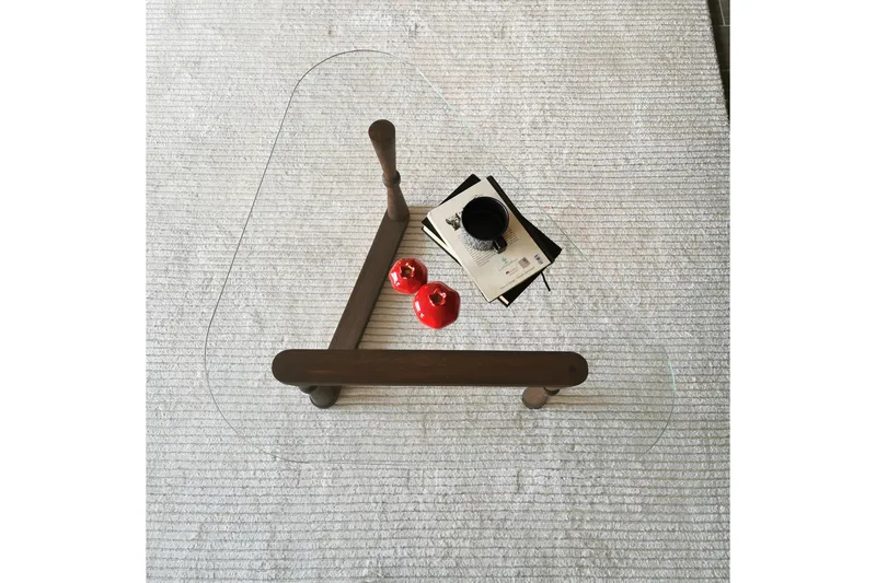 Sabani Soffbord 96 cm Trekantig - Valnötsbrun - Möbler - Bord & matgrupp - Soffbord