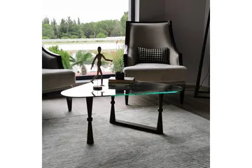 Sabani Soffbord 96 cm Trekantig - Valnötsbrun - Möbler - Bord & matgrupp - Soffbord