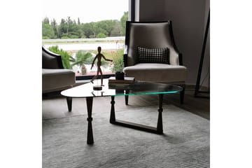 Sabani Soffbord 96 cm Trekantig - Valnötsbrun - Möbler - Bord & matgrupp - Soffbord