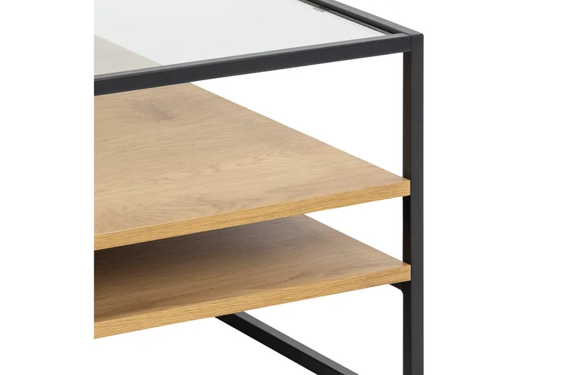 Sakila Soffbord 80x80 cm - Transparent - Möbler - Bord & matgrupp - Soffbord - Soffbord med förvaring