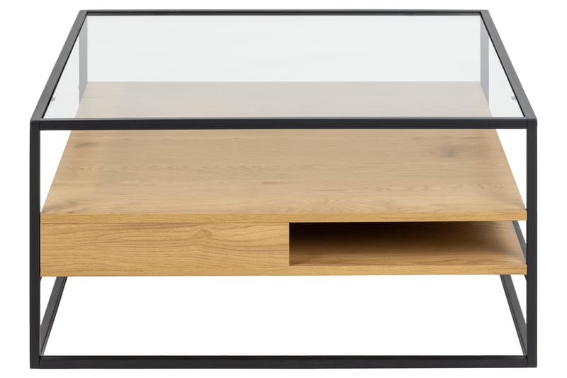 Sakila Soffbord 80x80 cm - Transparent - Möbler - Bord & matgrupp - Soffbord - Soffbord med förvaring