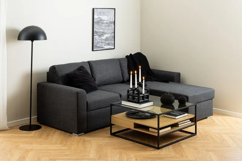 Sakila Soffbord 80x80 cm - Transparent - Möbler - Bord & matgrupp - Soffbord - Soffbord med förvaring