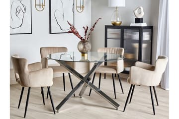Soffbord Salno 110 cm Rund Rund - Silver - Möbler - Bord & matgrupp - Soffbord