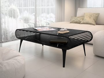 Salvaris Soffbord 120 cm - Svart marmor - Möbler - Bord & matgrupp - Soffbord - Soffbord med förvaring