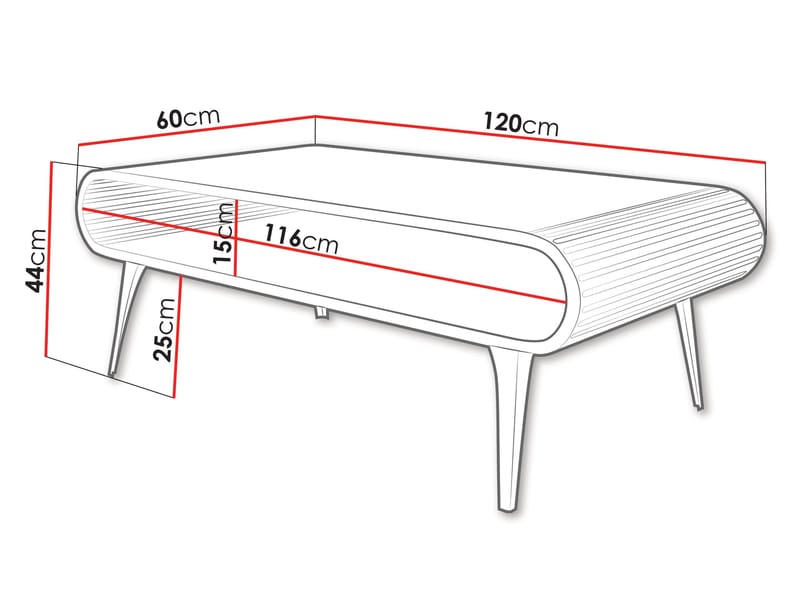 Salvaris Soffbord 120 cm - Svart med vit marmordekor - Möbler - Bord & matgrupp - Soffbord - Soffbord med förvaring