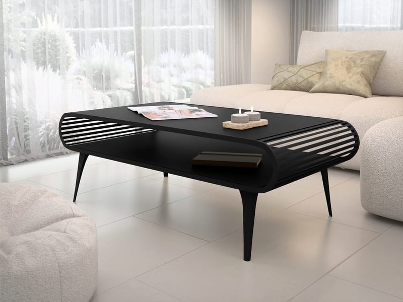 Salvaris Soffbord 120 cm - Svart - Möbler - Bord & matgrupp - Soffbord - Soffbord med förvaring