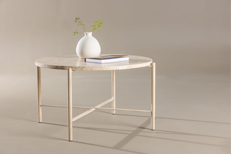 Soffbord Sandhamn 70 cm Rund - Beige - Möbler - Bord & matgrupp - Soffbord