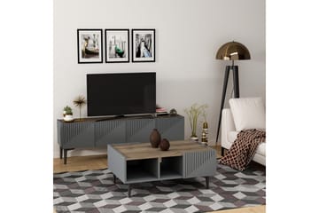 Satsbord 94 cm - Antracit/Valnöt - Möbler - Bord & matgrupp - Soffbord
