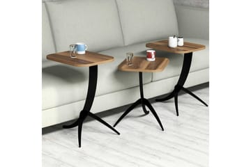 Satsbord Amtorp 45 cm 3 Bord - Mörkbrun - Möbler - Bord & matgrupp - Soffbord