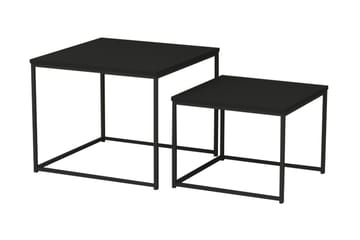 Satsbord Brolopp 55 cm 2 Bord - Svart - Möbler - Bord & matgrupp - Soffbord