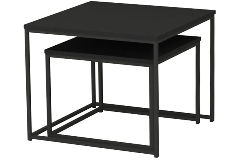 Satsbord Brolopp 55 cm 2 Bord - Svart - Möbler - Bord & matgrupp - Soffbord