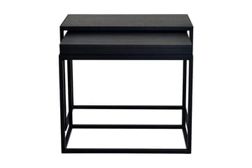 Satsbord Brolopp 60 cm 2 Bord - Svart - Möbler - Bord & matgrupp - Soffbord