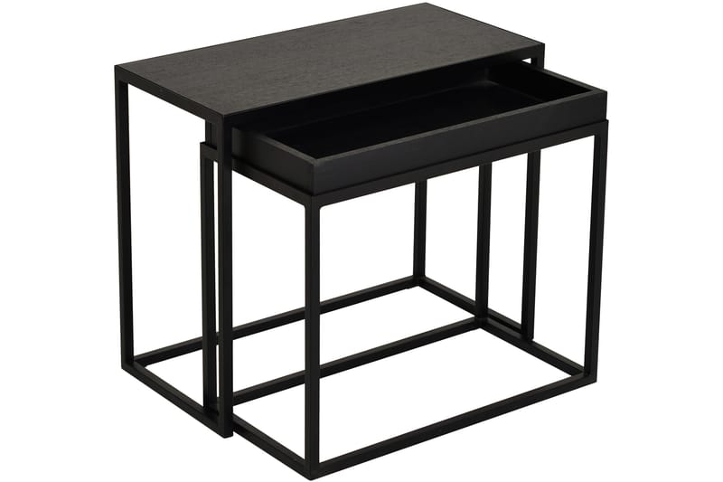 Satsbord Brolopp 60 cm 2 Bord - Svart - Möbler - Bord & matgrupp - Soffbord