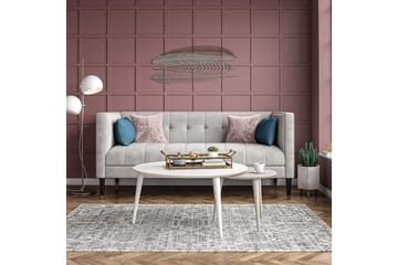 Satsbord Carnegie 90 cm Ovalt 2 Bord Vit/Taupe - CosmoLiving - Möbler - Bord & matgrupp - Soffbord