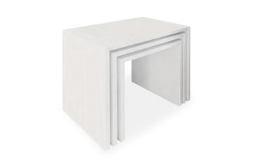 Satsbord Chaya 44 cm 3 Bord - Vit - Möbler - Bord & matgrupp - Soffbord