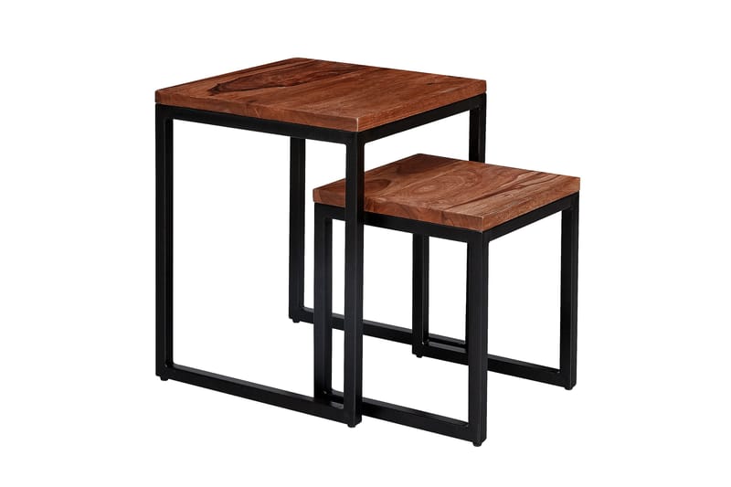 Satsbord Clanton 45 cm - Brun/Svart - Satsbord - Soffbord