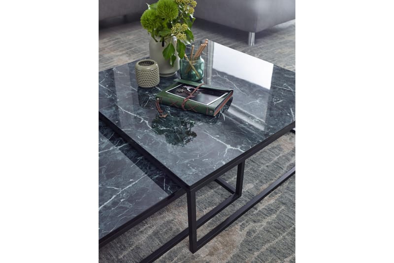 Satsbord Clanton 75 cm - Svart - Satsbord - Soffbord