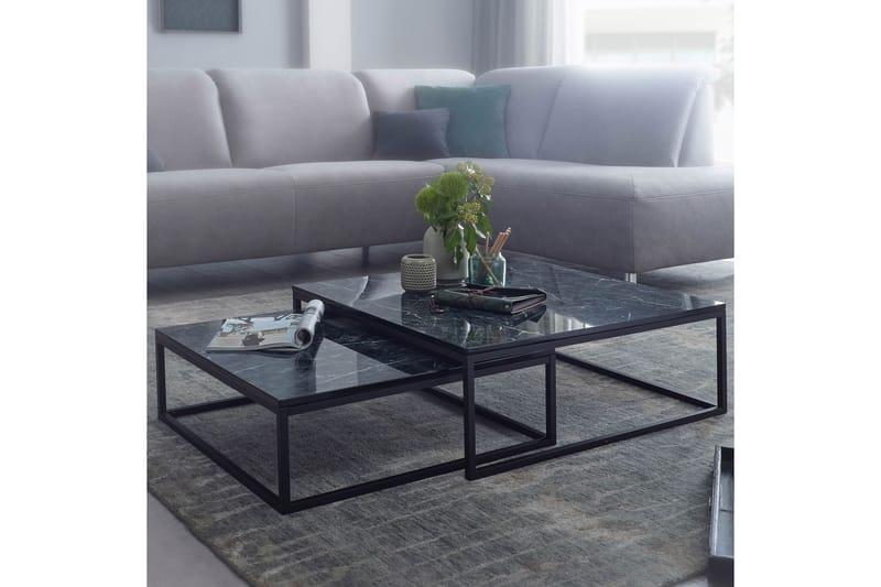 Satsbord Clanton 75 cm - Svart - Satsbord - Soffbord